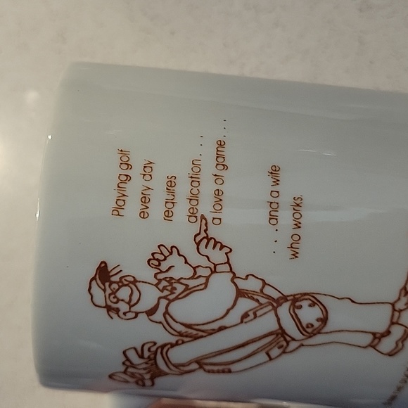 GOLFERS Love of the Game Mug, Humorous Golfer Dad Needs Working Wife coffee cup - Picture 6 of 6